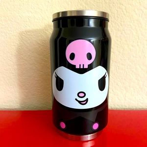 Kuromi Face Soda Can Water Bottle